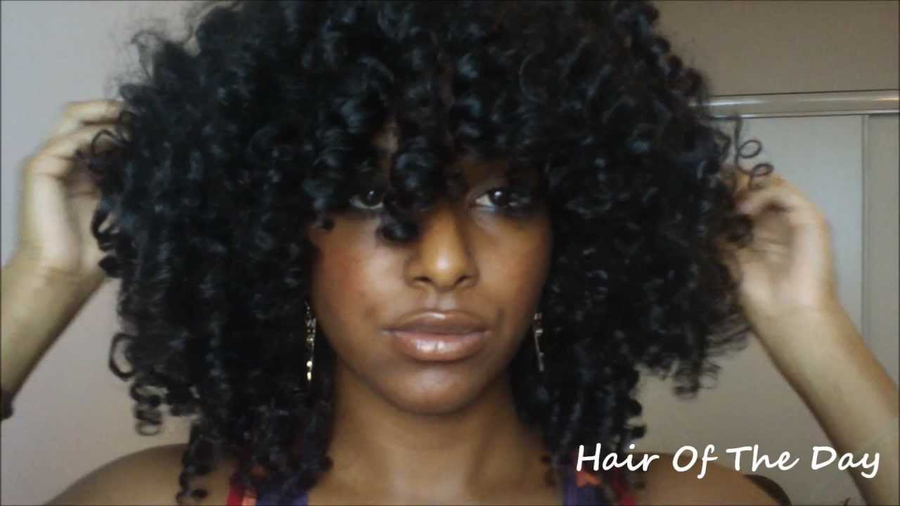 Super Curly Afro Look with Perm Rods
