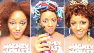 Flexi Rods On Short Natural Hair ⋆ African American Hairstyle Videos - AAHV