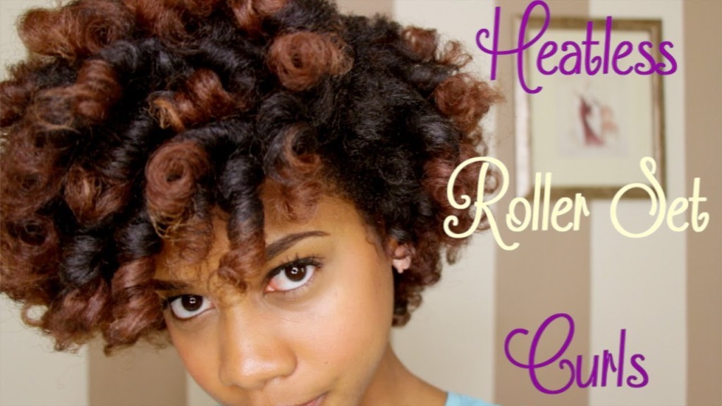 How To Do Perfect Curls With Heat-less Roller Set black hair