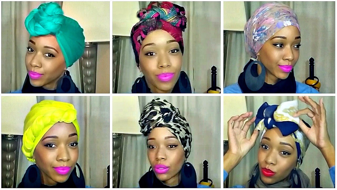 how to tie a headscarf Black Women's Natural Hair Styles