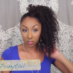 Curly Hairstyles side ponytail
