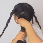 Doing African Threading For Hair Growth Retention