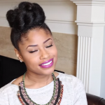 Fab French Braided Bun Updo On Natural Hair