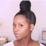 Easy Curly Top Knot
