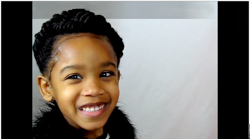 Gorgeous Natural Protective Hairstyle Updo For Girls