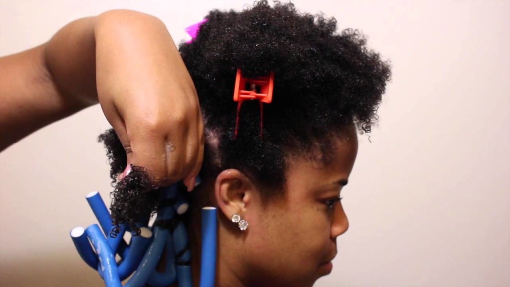 Twisted Natural Style For Black Hair Using Flexi Rod