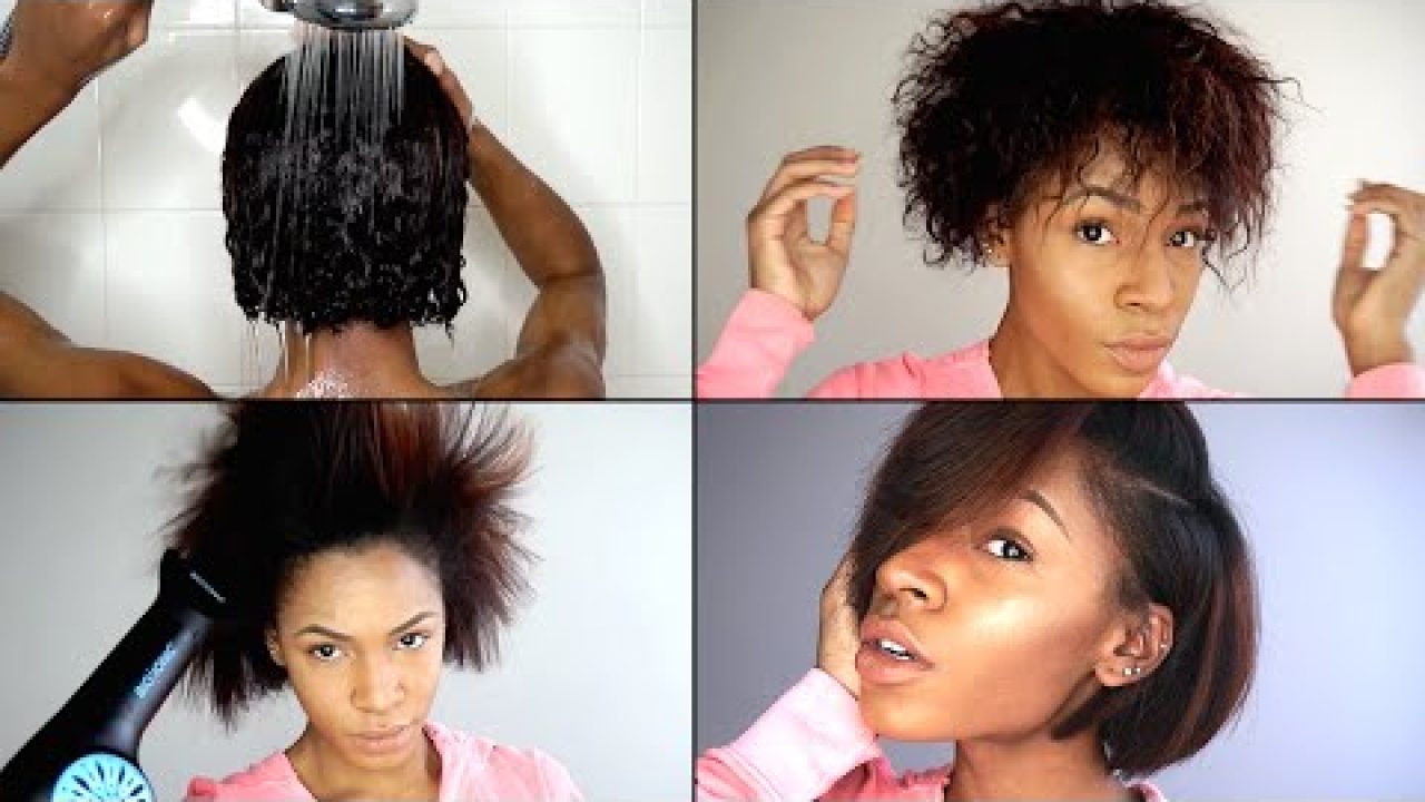 How To Wash, Blow Out & Straighten Natural Hair For Best Result