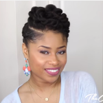 TWISTED UPDO Natural Hairstyle