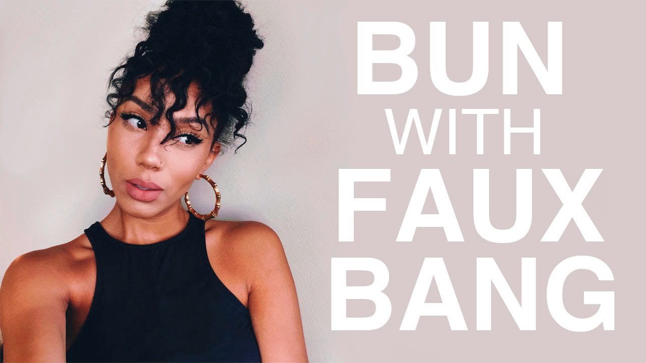 This Stylish Bun With Faux Bangs Looks Great, But It's So Much More  Impressive ⋆ African American Hairstyle Videos - AAHV