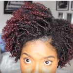Tapered Fro Finger Coils on Natural Hair