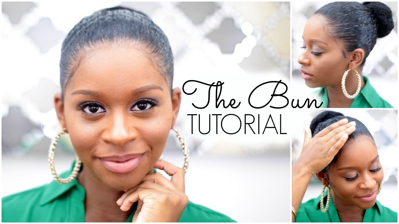 Unbelievably Easy Bun Tutorial In 5 Minutes Or Less For Long Natural Hair ⋆  African American Hairstyle Videos - AAHV