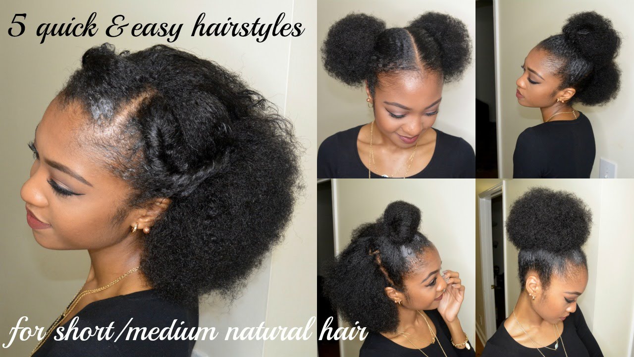 5 Quick & Easy Hairstyles for Short Natural Hair | TWA | South African  Natural Hair Blogger - Yo… | Short natural hair styles, Natural hair twa,  Natural hair styles