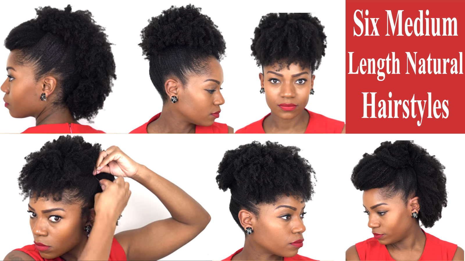 Six Fabulous Hairstyles For Medium Length Natural Hair - Great For All  Occasion ⋆ African American Hairstyle Videos - AAHV