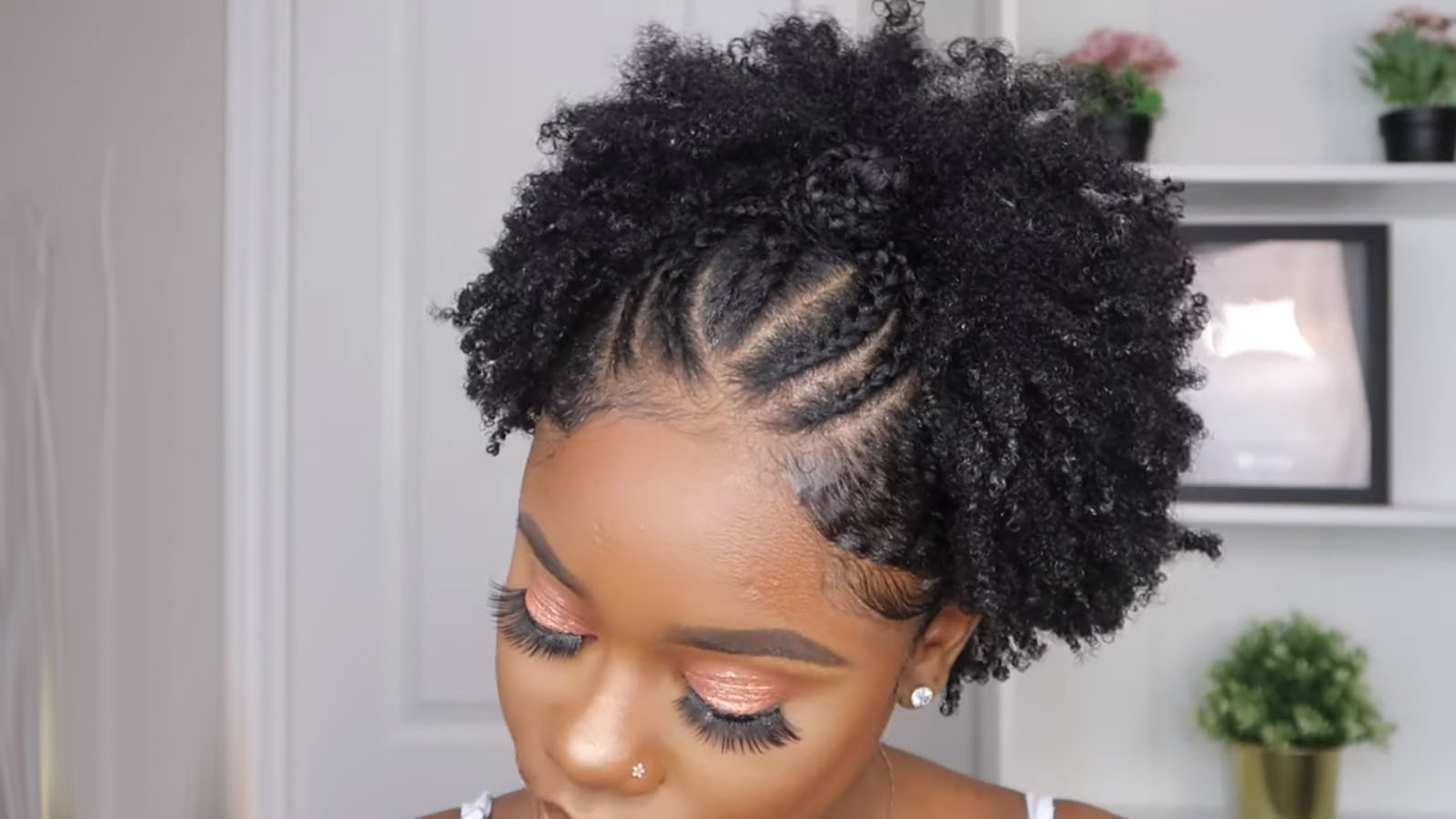 Trendy Hairstyle For Short To Medium Natural Hair