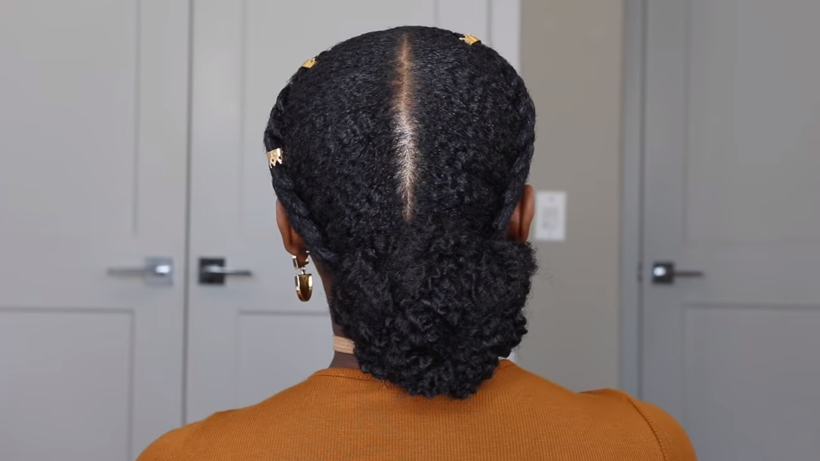 Low Bun on Short 4C Natural Hair Tutorial ⋆ African American Hairstyle  Videos - AAHV