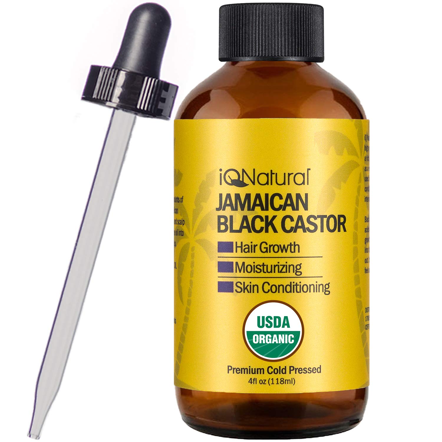 Jamaican Black Castor Oil USDA Certified Organic for Hair Growth and Skin Conditioning
