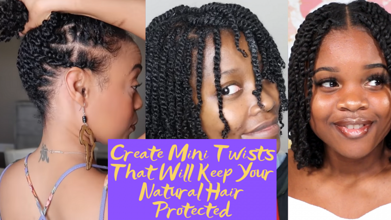 How To Create Beautiful Mini Twists That Will Keep Your Natural Hair  Protected ⋆ African American Hairstyle Videos - AAHV
