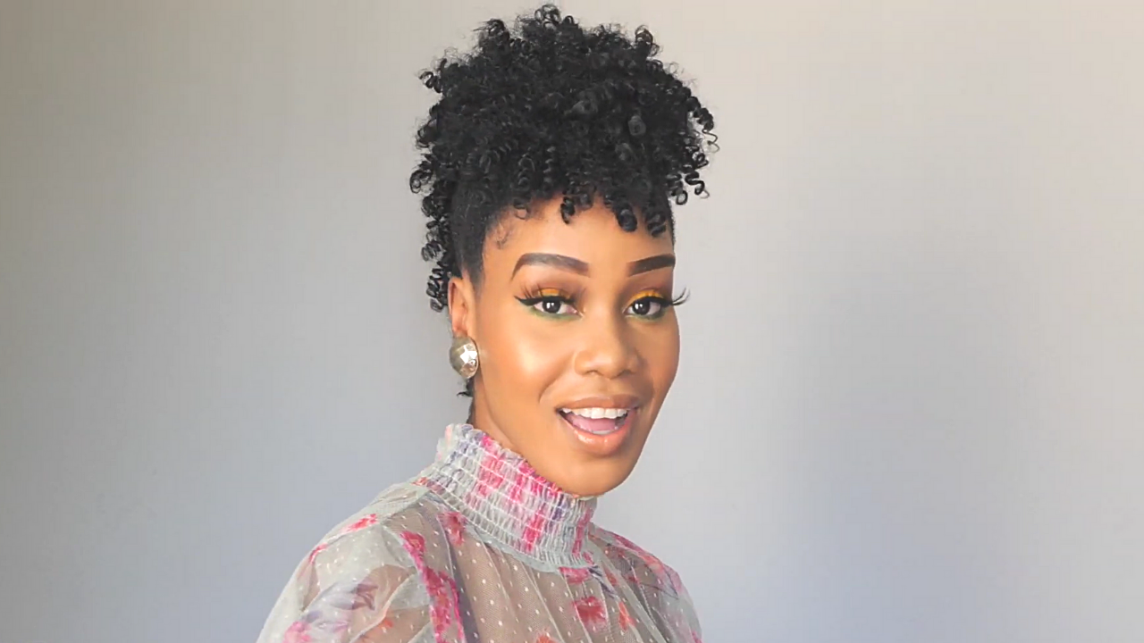 Create Faux Frohawk Mohawk On 4C Natural Hair
