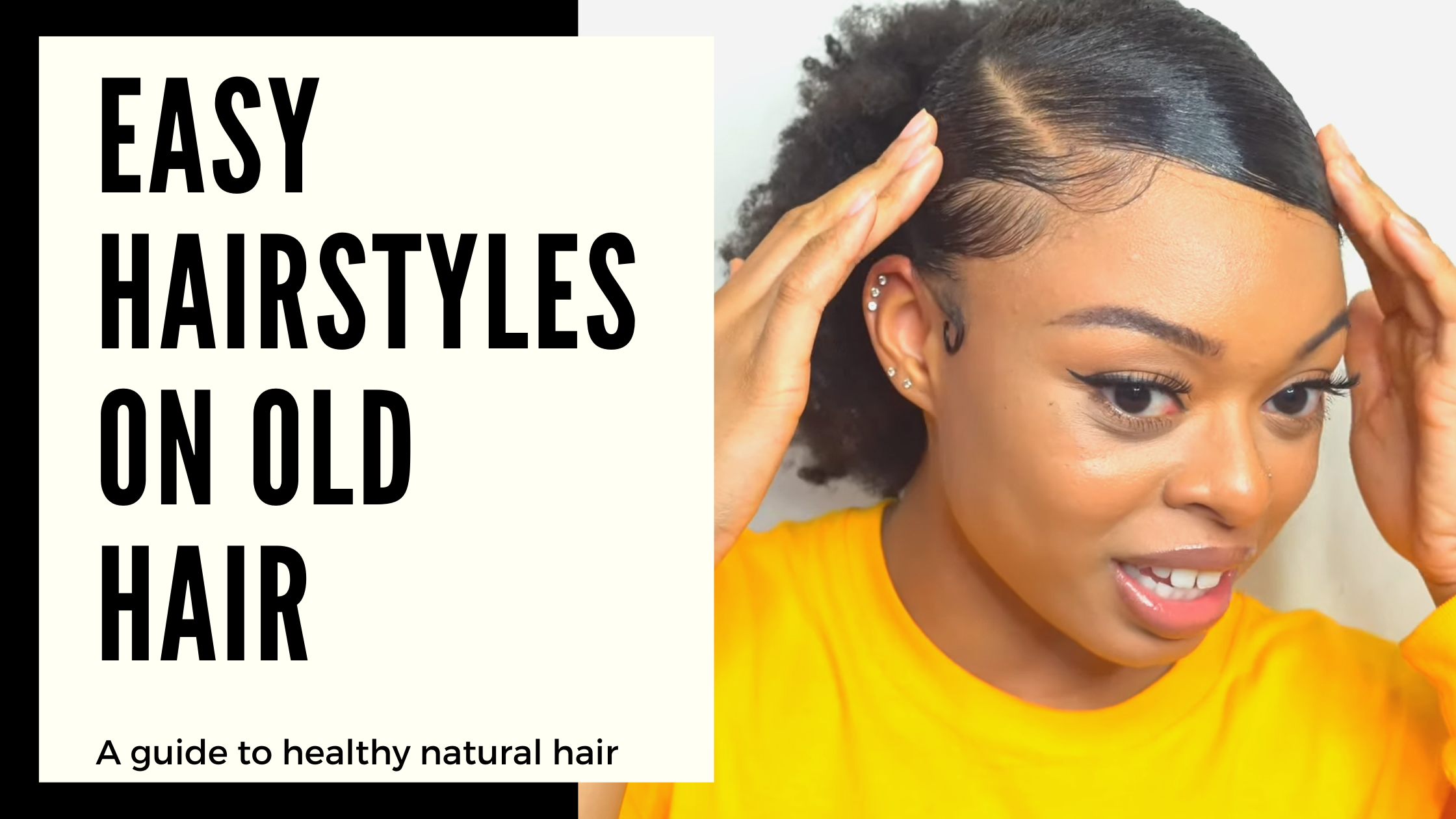3 EASY NATURAL HAIRSTYLES ON OLD NATURAL HAIR ⋆ African American Hairstyle  Videos - AAHV