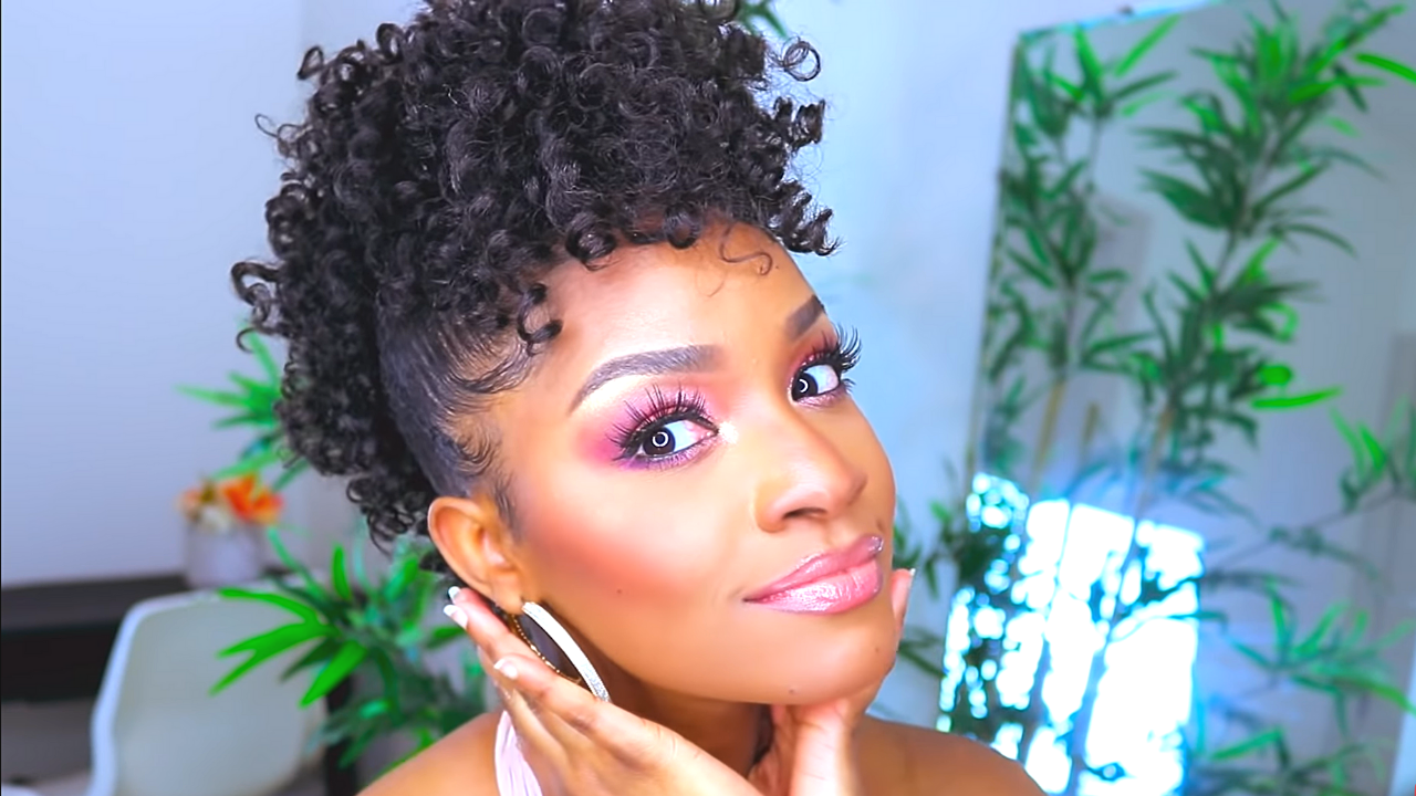 easy curly frohawk tutorial