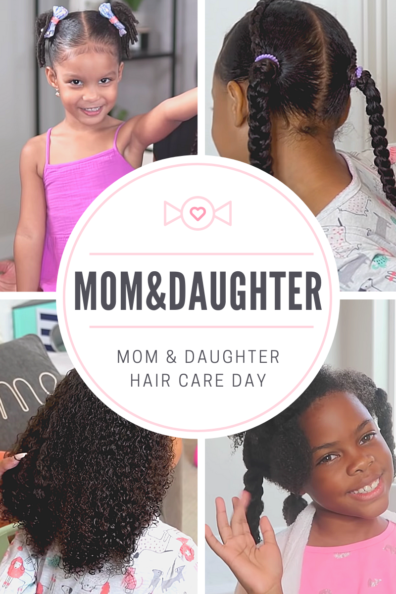 Simple Mommy-daughter Wash Day Routines for Natural Curly Hair ⋆ African  American Hairstyle Videos - AAHV