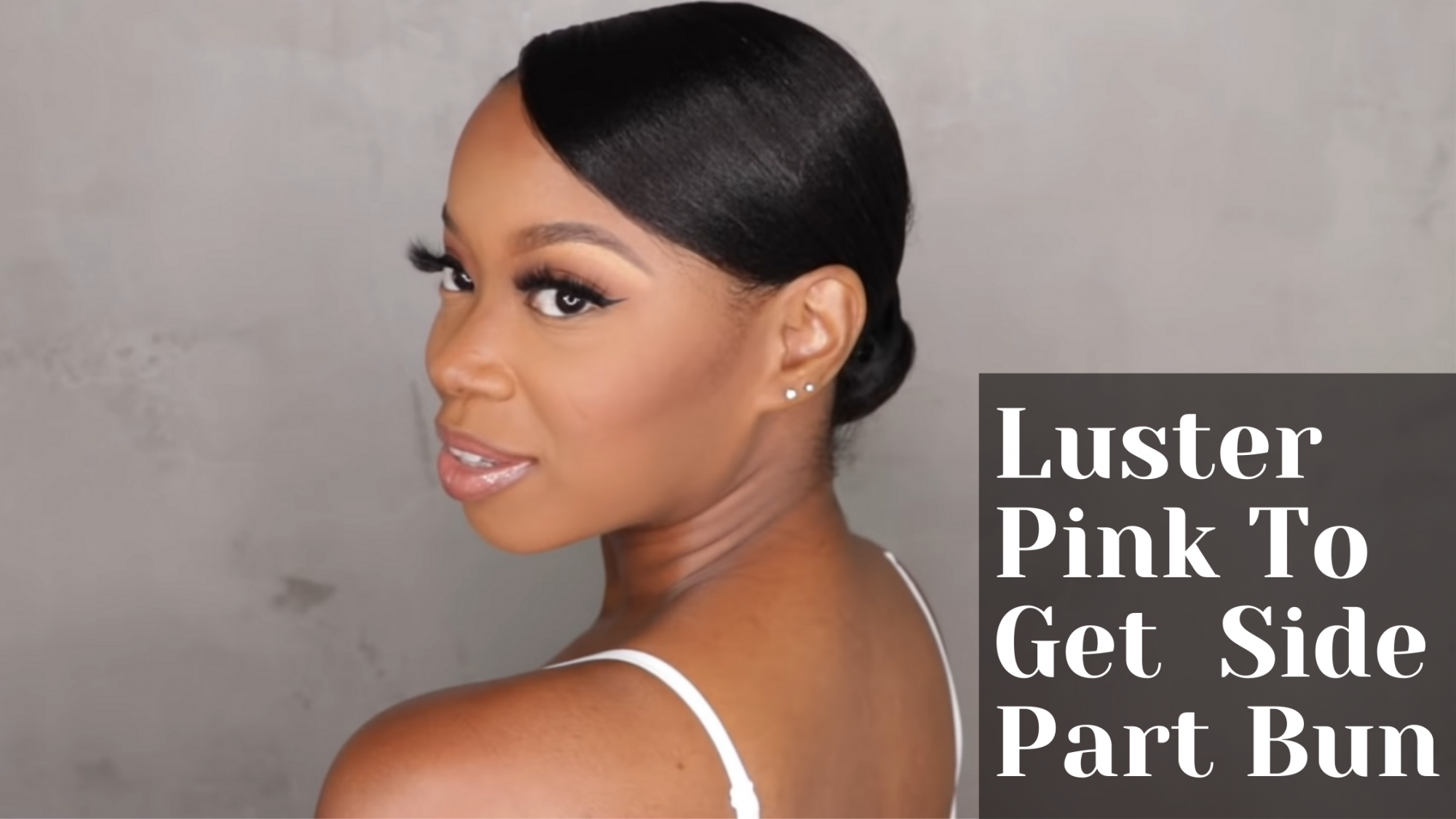 She Used Luster Pink To Get This Beautiful And Moisturized Side Part Bun  Without Molding ⋆ African American Hairstyle Videos - AAHV